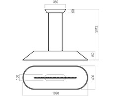 23,5W LED pakabinamas šviestuvas AKIRA, žalios/juodos sp., 2700K, 01-4105