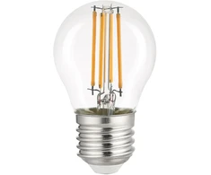 2,3W LED lemputė, skaidri, E27, 3000K