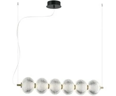 Bikuva.lt 23W LED pakabinamas šviestuvas PELLUCID, bronzos sp./skaidrus, 3000K, 4297800