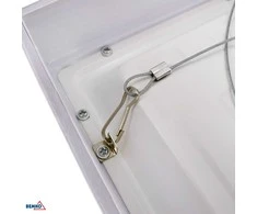 Bemko 24-34W LED paviršinė panelė GRANDER, balta, 3000K/4000K/6500K, IP44