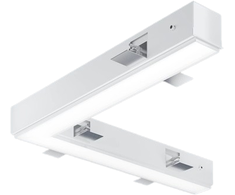 24,7W LED L formos įleidžiamo/užglaistomo linijinio šviestuvo PATOS-LINE sujungimas, baltas, 4000K