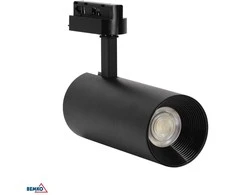 Bemko 24W LED akcentinis šviestuvas į 1 fazės bėgelį VERKO, juodas, 3000K