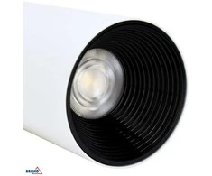 Lubinis šviestuvas Bemko 24W LED akcentinis šviestuvas į 1 fazės bėgelį VERKO, baltas, 4000K