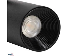 Lubinis šviestuvas Bemko 24W LED akcentinis šviestuvas į 1 fazės bėgelį VERKO, juodas, 4000K
