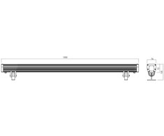 24W LED fasado šviestuvas XFLOW L, anoduoto aliuminio sp., RGB, 10°x60°