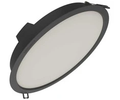 Ledvance 24W LED įleidžiama panelė DOWNLIGHT IP44 GEN2, juoda, 4000K, 100°