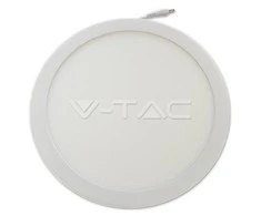 V-tac 24W LED įmontuojama panelė, apvali (3000K) šiltai balta