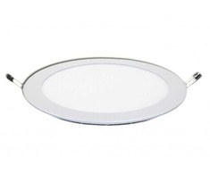 24W LED įmontuojama panelė, apvali, su maitinimo šaltiniu, (2700K) šiltai balta