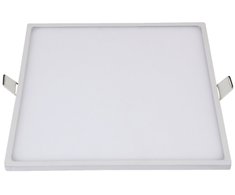 24W LED įmontuojama panelė, kvadratinė, balta, 3000K