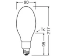 Osram 24W LED lemputė HQL, E27, baltos matinės sp., 2700K