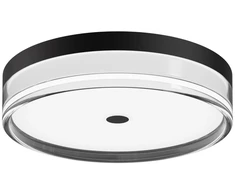 24W LED lubinis šviestuvas MOLINO, juodas, 3000/4000/6000K, IP40
