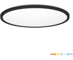 24W LED lubinis šviestuvas NIVERA CIRCLE, juodas, 3000/4000/6000K, IP54