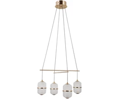 24W LED pakabinamas šviestuvas ALANI, aukso sp./skaidrus, 3000K