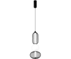 24W LED pakabinamas šviestuvas INKAS, juodas, CCT
