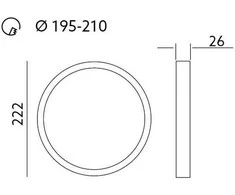 24W LED panelė SIGARO, balta, 4000K, IP40