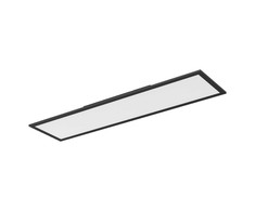 24W LED paviršinė panelė ESSENTIAL, juoda, 3000K, 100x25cm