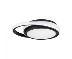 Lubinis šviestuvas 24W LED paviršinis šviestuvas, juodas, 4000K