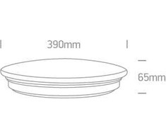 Lubinis šviestuvas 24W LED plafonas, baltas, 3000K, 62026B/W