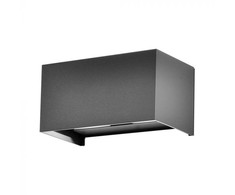 V-tac 24W LED sieninis lauko šviestuvas, pilkas, 3000K, IP65