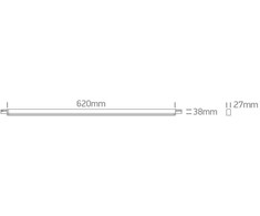 24W LED šviestuvas į magnetines sistemas P&amp;P, baltas, 3000/4000K, 48V, 110°, DALI, 42100PBL/W/V