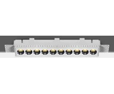 Bikuvalt 24W LED užglaistomas šviestuvas, baltas, 3000K, 50024HTR/W/W