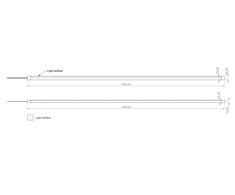 24W/m LARGE LED NEON juosta, 4000K, 24V DC