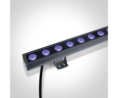 24x1,5W LED linijinis sienų šviestuvas, pilkas, RGB, 7055B/RGB