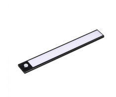 V-tac 2,5W LED įkraunamas linijinis paviršinis šviestuvas, 60cm, juodas, 4000K, su judesio davikliu