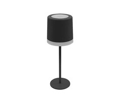 2,5W LED įkraunamas stalo šviestuvas, juodas, 2700-6000K, su saulės baterija, IP54, dimeriuojamas