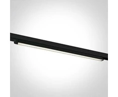 Bikuva.lt 25W LED linijinis bėgelio šviestuvas, juodas, 4000K, 65025T/B/C