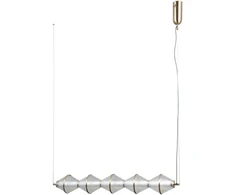 25W LED pakabinamas šviestuvas FUENTE, aukso sp./skaidrus, 3000K