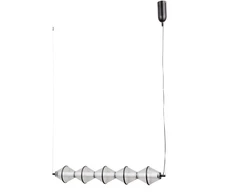 25W LED pakabinamas šviestuvas FUENTE, juodos sp./skaidrus, 3000K
