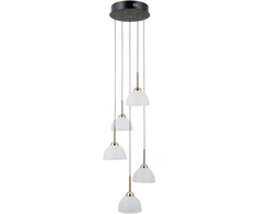 25W LED pakabinamas šviestuvas MONTIELA, juodos/aukso/baltos sp., 3000K