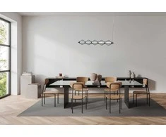 25W LED pakabinamas šviestuvas SEVIL, juodas, 3000K