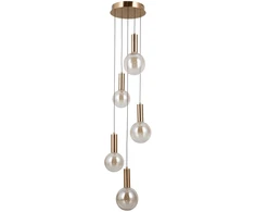 25W LED pakabinamas šviestuvas STRELA, aukso/gintaro sp., 3000K