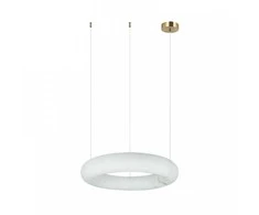 25W LED pakabinamas šviestuvas, žalvario/baltos sp., 3000K, dimeriuojamas, 34cm, 2542
