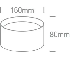 25W LED paviršinis šviestuvas, juodas, 3000/4000/5000K, IP44, 12125D/B/V