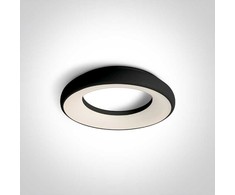 Lubinis šviestuvas 25W LED plafonas, juodas, 3000K, 67402/B/W