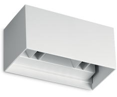 Sieninis šviestuvas 25W LED sieninis fasado šviestuvas ATOM, baltas, 4000K, IP54, šviečia į viršų ir į apačią, 366869