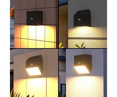Sieninis šviestuvas V-tac 2,5W LED sieninis įkraunamas šviestuvas su saulės baterija ir judesio davikliu, baltas, 3000/4000/6000K, IP65