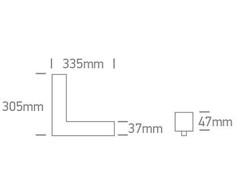 25W LED šviestuvas į magnetines sistemas MAXI, juodas, 3000/4000K, 48V, 120°, 42100EL/B/V