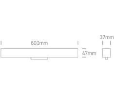25W LED šviestuvas į magnetines sistemas MAXI, juodas, 3000/3500/4000K, 48V, 120°, 42100B/B/V