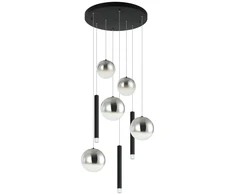 26W LED pakabinamas šviestuvas, juodos/dūmų sp., 3000K, dimeriuojamas, 2655