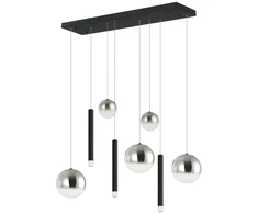 26W LED pakabinamas šviestuvas, juodos/dūmų sp., 3000K, dimeriuojamas, 2657
