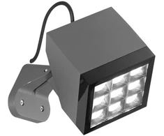 Sieninis šviestuvas 26W LED sieninis fasado šviestuvas - prožektorius PAVE, antracito sp., 3000K, IP65