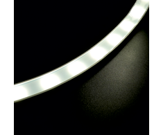 26W/m LED juosta - šviečiantis kabelis, matinis, 24LEDs/m, 24V, 3000K, IP67, 24x18mm, 5m ritė, LS78