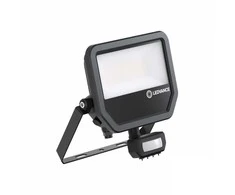 Ledvance 27-41W LED prožektorius FL 50 GEN4, juodas, 4000K, IP65, su judesio davikliu