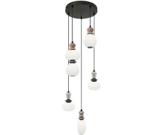 27W LED pakabinamas šviestuvas GEMMA, baltos/rudos/pilkos/juodos sp., 3000K, 4347000