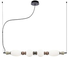 27W LED pakabinamas šviestuvas GEMMA, juodos/pilkos/rudos/baltos sp., 3000K, 4331100