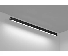 28,4W LED ARION sistemos šviestuvas, juodas, 3000K, DALI